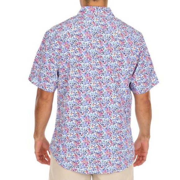 🆕Visitor Printed colorful floral Button Up Shirt Men's XL-L 🆕SHIPS😮💨⚡🚚 - Picture 2 of 6
